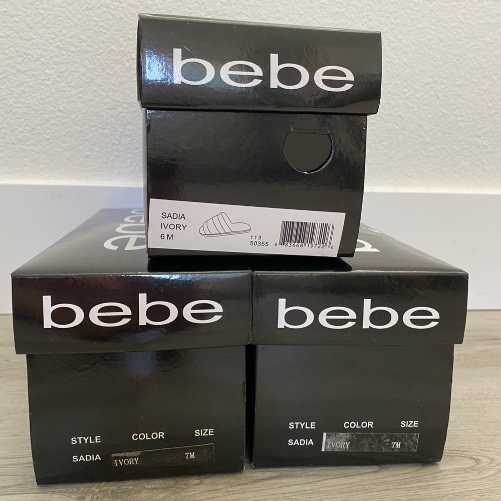 New BEBE Sadia Furry Fuzzy - Ivory